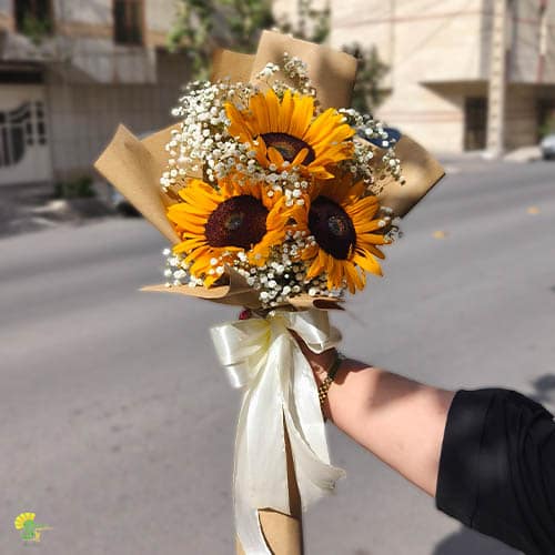 خرید دسته گل آفتابگردان در مشهد