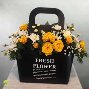 باکس گل هدیه مدل fresh-flower کد f10