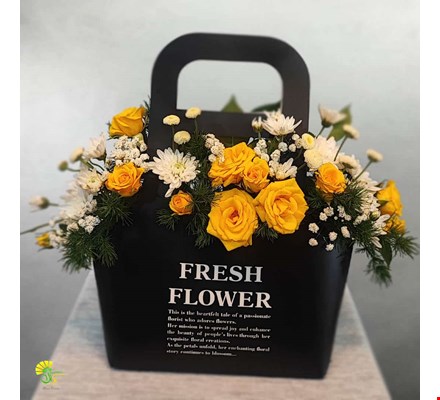 باکس گل هدیه مدل fresh-flower کد f10