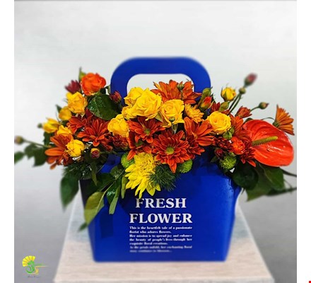 باکس گل هدیه مدل fresh-flower کد f3