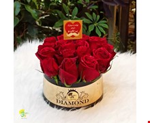 باکس گل رز هلندی قرمز