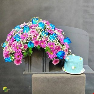 باکس گل و کیک کد 10