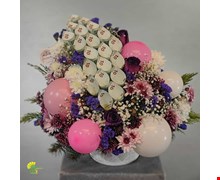 باکس گل و بادکنک کد 17