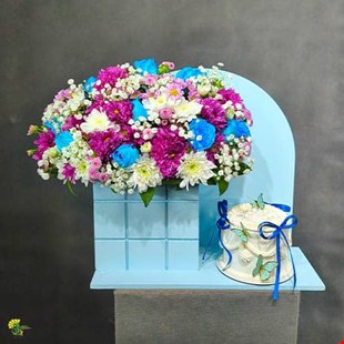 باکس گل و کیک کد 15