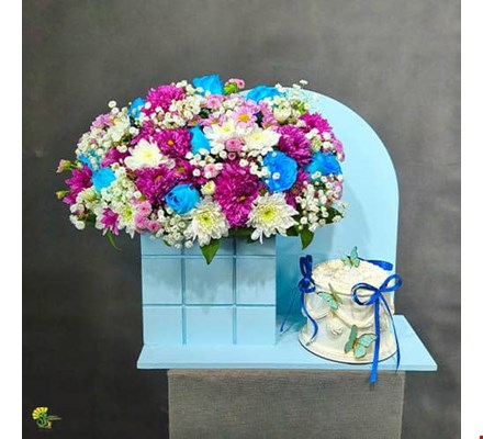 باکس گل و کیک کد 15