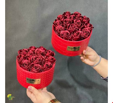باکس گل روبانی قرمز 