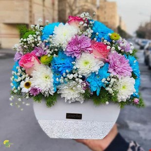 باکس گل رز و داوودی