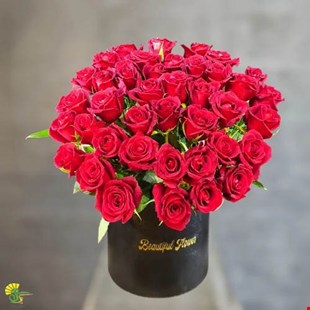 باکس گل رز قرمز لوکس