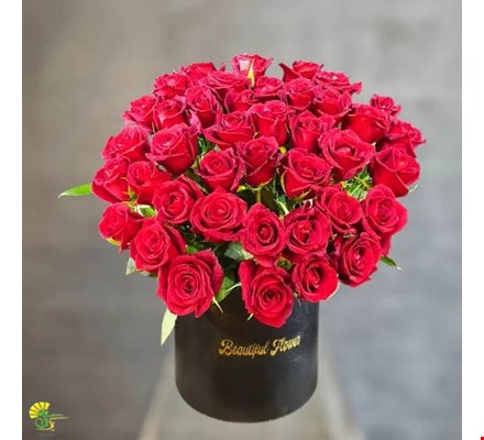 باکس گل رز قرمز لوکس