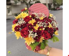 باکس گل هدیه رز و داوودی