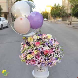 باکس گل و بادکنک کد 25