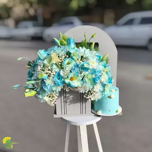 باکس گل و کیک کد 4