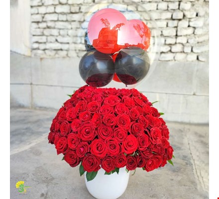 باکس گل و بادکنک کد 13