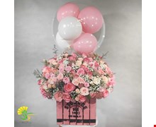 باکس گل و بادکنک کد 16