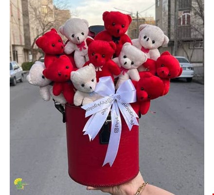 باکس هدیه عروسک خرسی