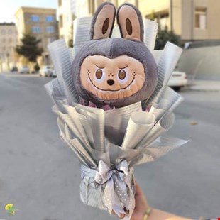 باکس هدیه لبوبو خاکستری