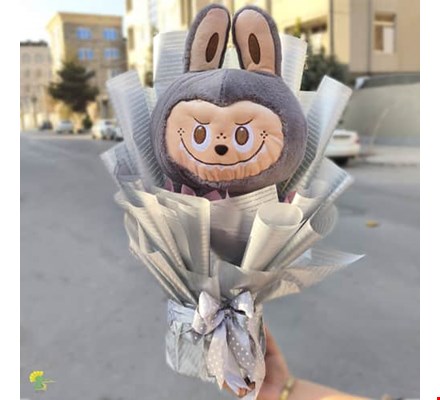 باکس هدیه لبوبو خاکستری