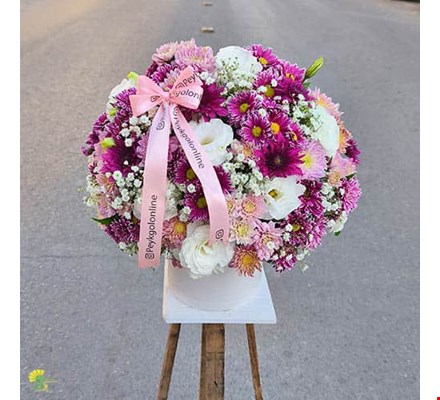 باکس گل لیسیانتوس و داوودی