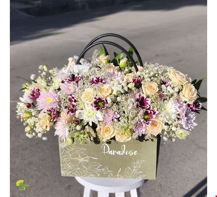باکس گل هدیه پارادایس کد 6 - خرید گل مشهد