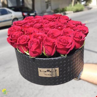 باکس گل رز قرمز - خرید گل مشهد