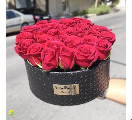 باکس گل رز قرمز - خرید گل مشهد