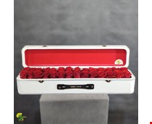 باکس گل رز قرمز لاکچری - خرید باکس گل هدیه در مشهد