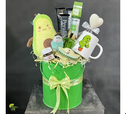 باکس هدیه ولنتاین طرح آووکادو