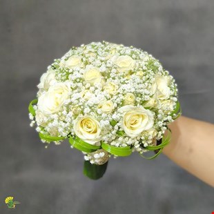 دسته گل عروس کد 62