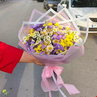 دسته گل داوودی 4 رنگ