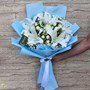 دسته گل لیلیوم و رز مینیاتوری