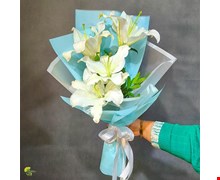 دسته گل لیلیوم سفید