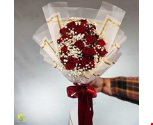 دسته گل رز و عروس