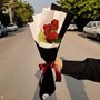 دسته گل رز سه شاخه