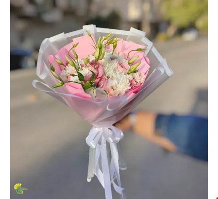 دسته گل رز و داوودی