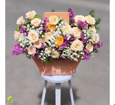باکس گل هدیه مدل fresh-flower کد f22