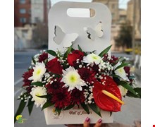 باکس گل هدیه مدل fresh-flower کد f18