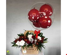 باکس گل هدیه مدل fresh-flower کد f12