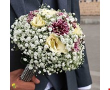 دسته گل عروس کد 60