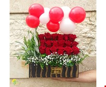 باکس گل و بادکنک کد 3