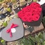 باکس گل قلبی رز قرمز