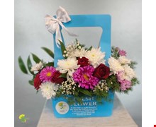 باکس گل هدیه مدل fresh-flower کد f9