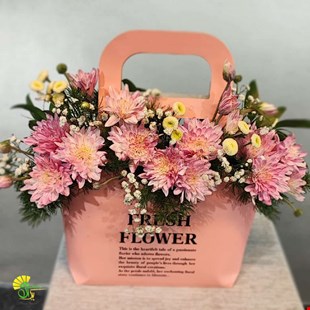 باکس گل هدیه مدل fresh-flower کد f8