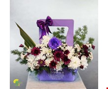باکس گل هدیه مدل fresh-flower کد f7