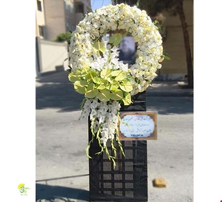 پایه گل ترحیم کد t-68 - خرید گل مشهد