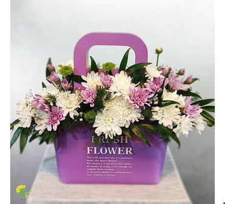 باکس گل هدیه مدل fresh-flower کد f6