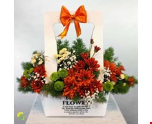 باکس گل هدیه مدل fresh-flower کد f4