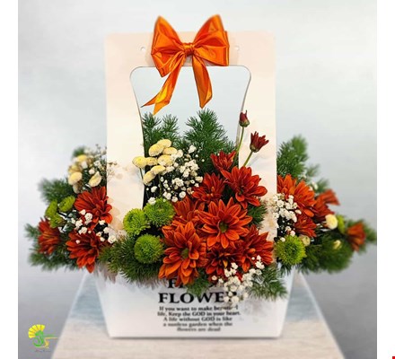 باکس گل هدیه مدل fresh-flower کد f4